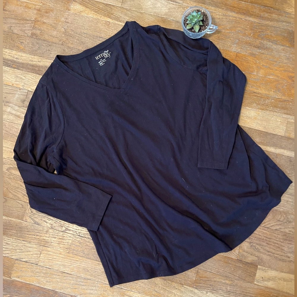 Terra & Sky black Size 2x long sleeve tshirt